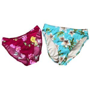 Bundle of 2 Floral Bikini Bottoms